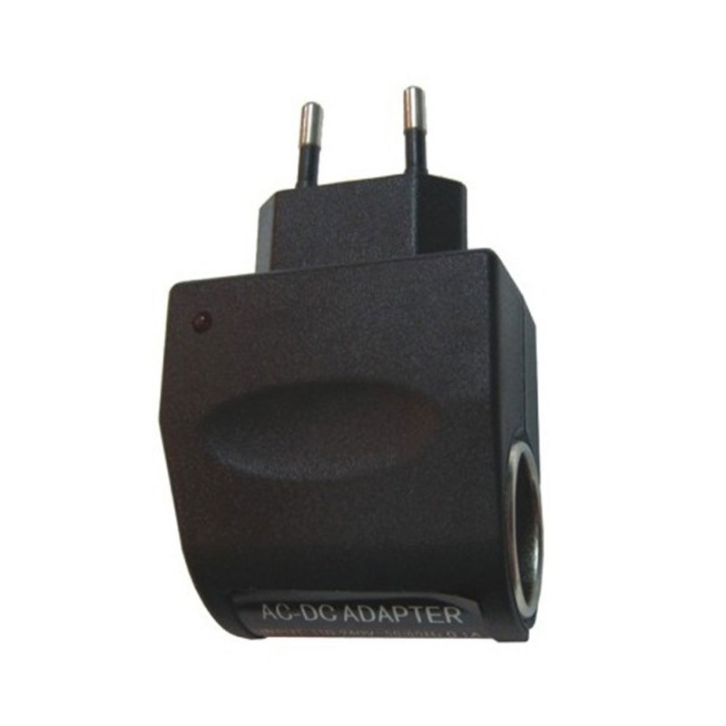 Μετασχηματιστής 240V AC 12V DC 500mAh με Υποδοχή Αναπτήρα - Χρώμα: Μαύρο