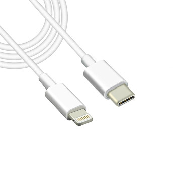 PZX V192P Καλώδιο Φόρτισης και Μεταφοράς Δεδομένων TYPE-C To Lightning 1M - Χρώμα: Λευκό