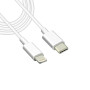 PZX V192P Καλώδιο Φόρτισης και Μεταφοράς Δεδομένων TYPE-C To Lightning 1M - Χρώμα: Λευκό