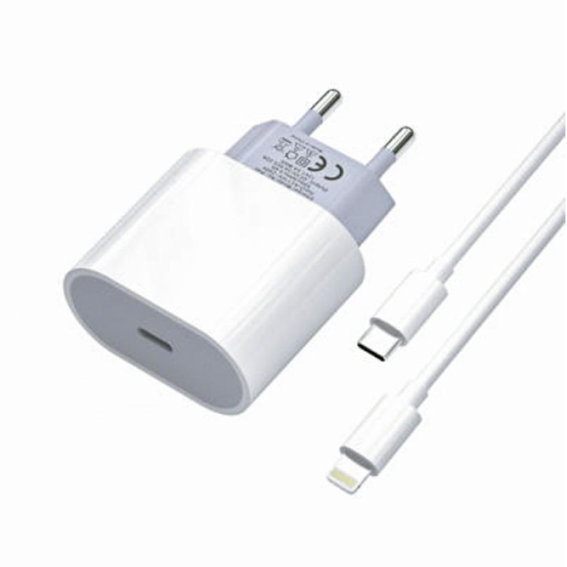 PZX P43 Φορτιστής με Καλώδιο Type-C σε Lighting 20W - Χρώμα : Άσπρο