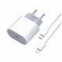 PZX P43 Φορτιστής με Καλώδιο Type-C σε Lighting 20W - Χρώμα : Άσπρο