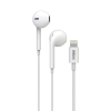 INKAX OE-01 In-ear Handsfree με Βύσμα Lighting - Χρώμα: Λευκό