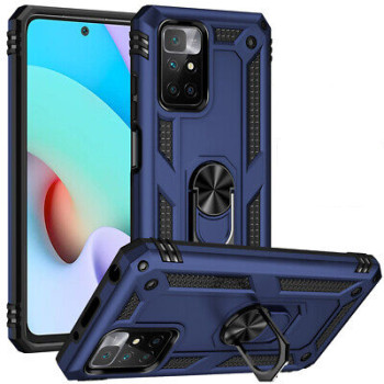 Σκληρή Θήκη Πλάτης με Δαχτυλίδι για Xiaomi Redmi Note 13 Pro 5G - Χρώμα: Σκούρο Μπλέ