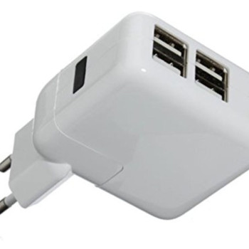 Φορτιστής USB 4 Θυρών Ports USB Charger YH-01870 - Χρώμα: Άσπρο