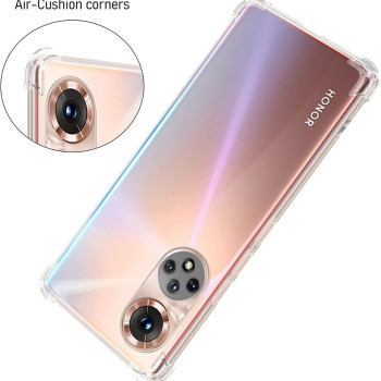 Θήκη Πλάτης Σιλικόνης Anti Shock για Huawei Honor X7 - Χρώμα: Διάφανο