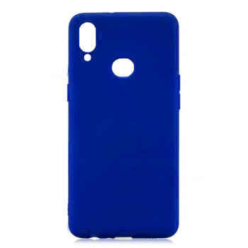 Θήκη Πλάτης Σιλικόνης Απλή για Samsung A107F Galaxy A10s - Χρώμα: Μπλε