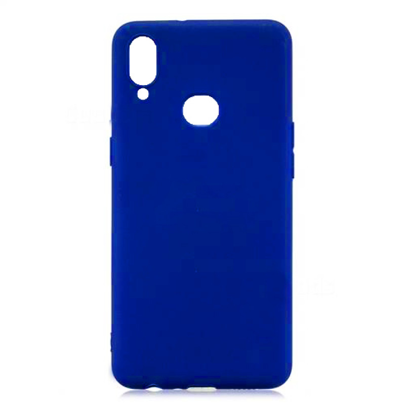 Θήκη Πλάτης Σιλικόνης Απλή για Samsung A107F Galaxy A10s - Χρώμα: Μπλε