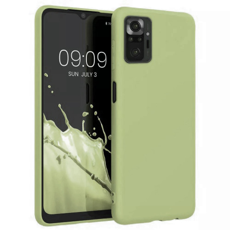 Θήκη Πλάτης Σιλικόνης Απλή για Xiaomi Poco M4 Pro 5G - Χρώμα: Λαδί