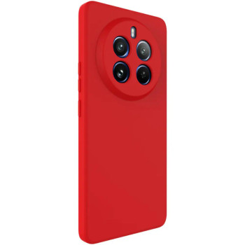 Θήκη Πλάτης Σιλικόνης Απλή για Realme 12 Plus 5G - Χρώμα: Κόκκινο