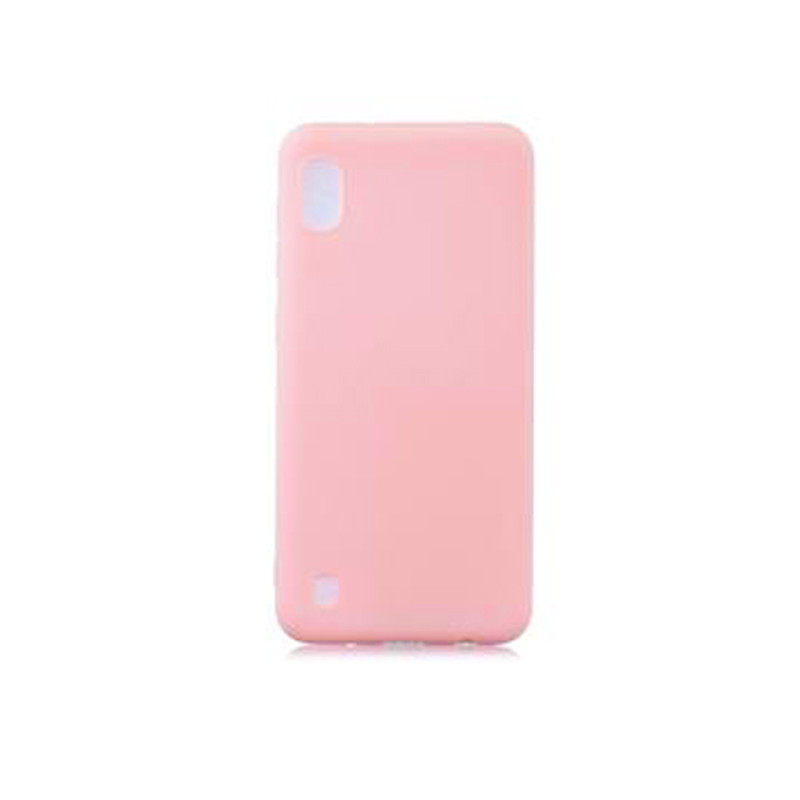 Θήκη Πλάτης Σιλικόνης Απλή για Samsung Galaxy A01 - Χρώμα: Ροζ