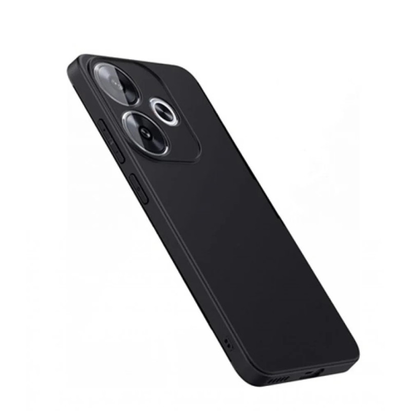 Θήκη Πλάτης Σιλικόνης Soft για Xiaomi Redmi 13 - Χρώμα: Μαύρο