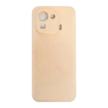 Θήκη Πλάτης Σιλικόνης Απλή για Xiaomi Mi 11 Pro - Χρώμα: Κρέμ