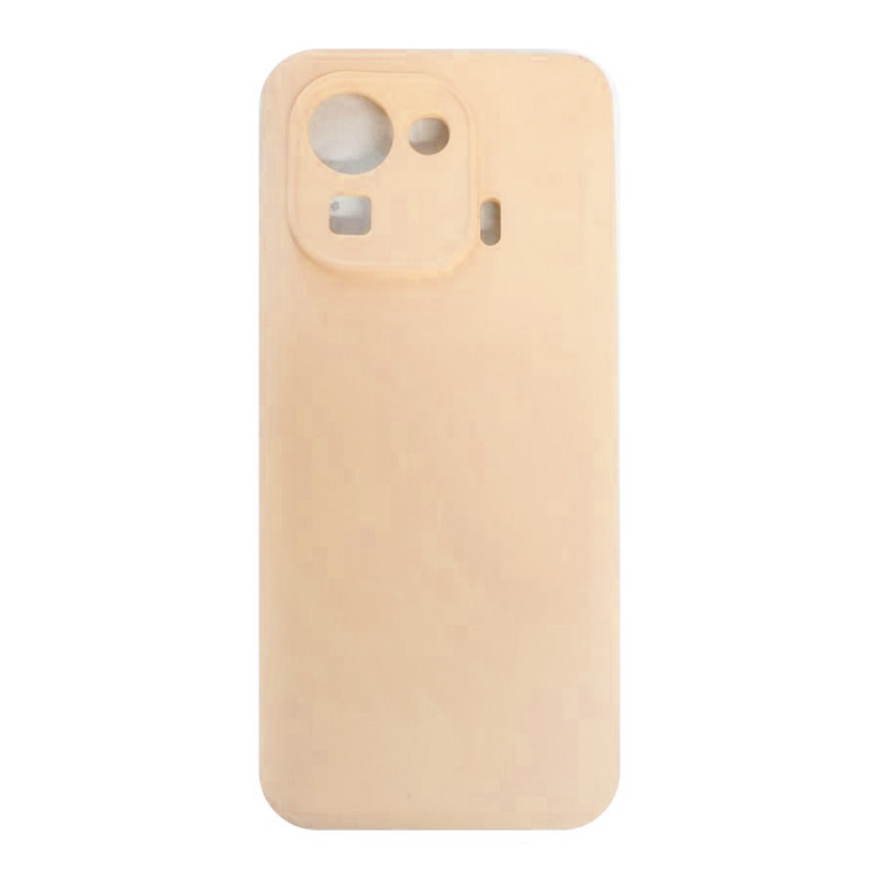 Θήκη Πλάτης Σιλικόνης Απλή για Xiaomi Mi 11 Pro - Χρώμα: Κρέμ Θήκη Πλάτης Σιλικόνης Απλή για Xiaomi Mi 11 Pro - Χρώμα: Κρέμ