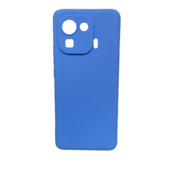 Θήκη Πλάτης Σιλικόνης Απλή για Xiaomi Mi 11 Pro - Χρώμα: Μπλε