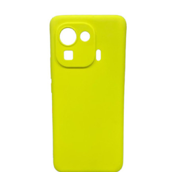 Θήκη Πλάτης Σιλικόνης Απλή για Xiaomi Mi 11 Pro - Χρώμα: Κίτρινο