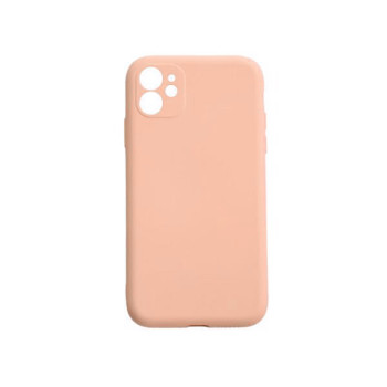 Θήκη Πλάτης Σιλικόνης Soft για Apple iPhone 12 - Χρώμα: Ρόζ Απαλό