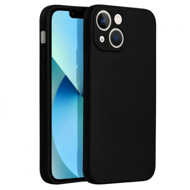 Θήκη Πλάτης Σιλικόνης Soft για Apple iPhone 13 - Χρώμα: Μαύρο