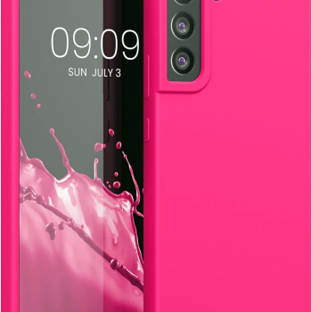 Θήκη Πλάτης Σιλικόνης Απλή για Samsung Galaxy S22 Plus - Χρώμα: Φούξια