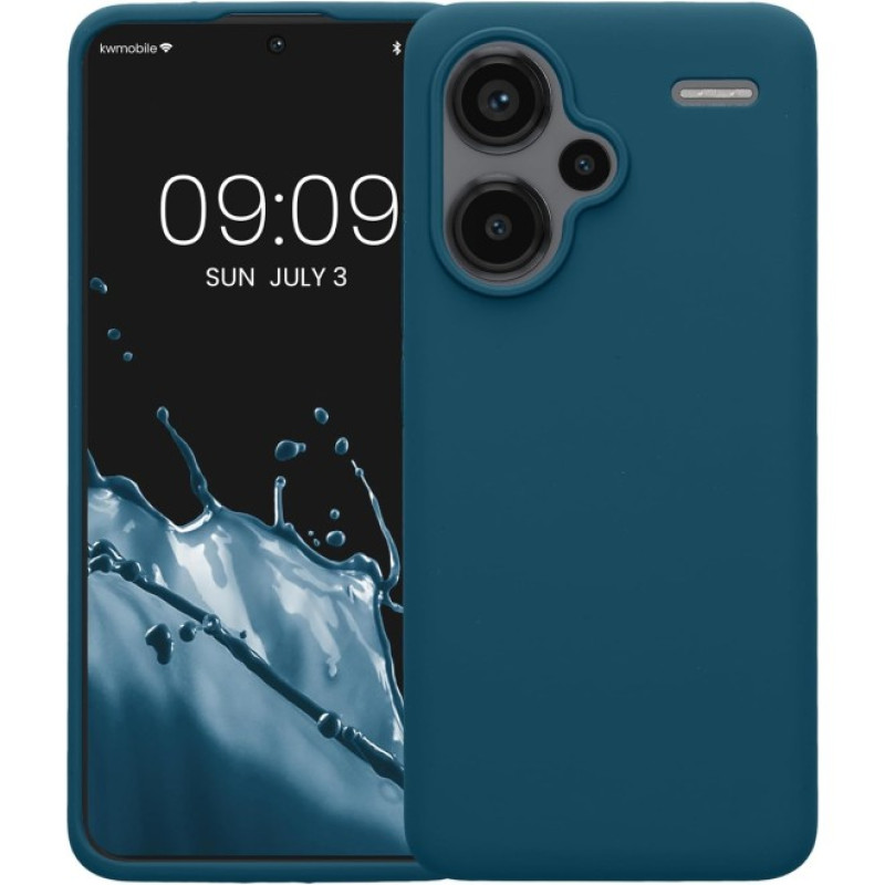 Θήκη Πλάτης Σιλικόνης Soft για Xiaomi Redmi Note 13 Pro Plus 5G - Χρώμα: Σκούρο Μπλε