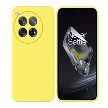 Θήκη Πλάτης Σιλικόνης Soft για OnePlus 12 5G - Χρώμα: Κίτρινο