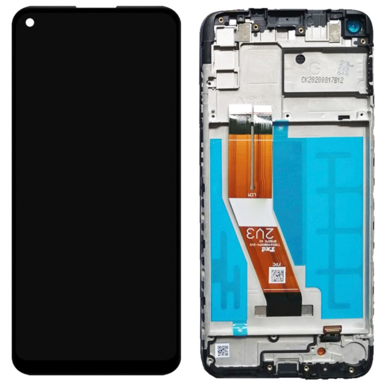 Incell Οθόνη LCD με Μηχανισμό Αφής Assembly και Πλαίσιο για Samsung Galaxy M11 - Χρώμα: Μαύρο