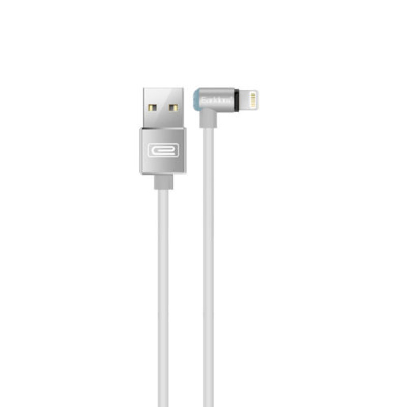 Earldom EC-020i Καλώδιο Μαγνητικό LED USB σε Lightning 2.4A 1m - Χρώμα: Άσπρο