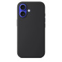 Θήκη Πλάτης Σιλικόνης Απλή για Apple iPhone 16 - Χρώμα: Μαύρο