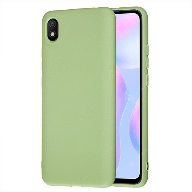 Θήκη Πλάτης Σιλικόνης Απλή για Xiaomi Redmi 7A - Χρώμα: Ανοιχτό Πράσινο