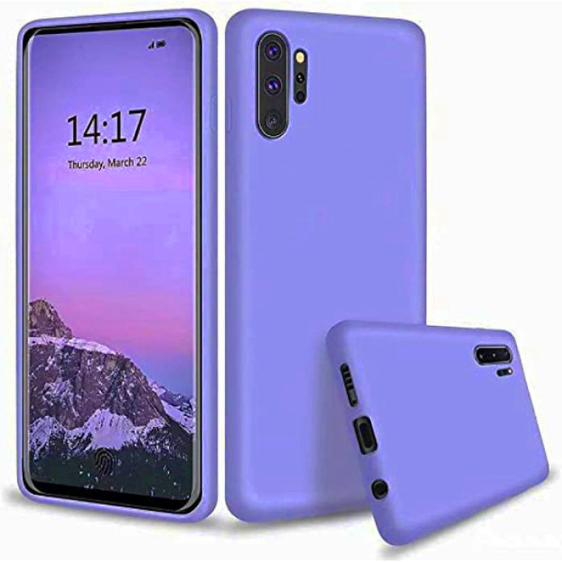 Θήκη Πλάτης Σιλικόνης Soft για Samsung Galaxy Note 10 Plus - Χρώμα: Λιλά