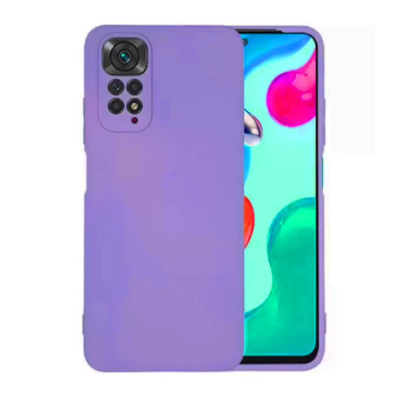 Θήκη Πλάτης Σιλικόνης Soft για Xiaomi Redmi Note 11 Pro - Χρώμα: Μωβ