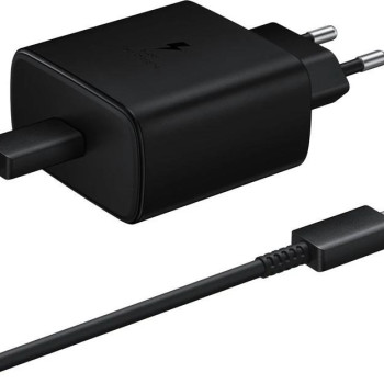 Γρήγορος Φορτιστής για SmartPhone με 1 USB-C Θύρα & Καλώδιο Type-C σε Type-C 45W - Χρώμα: Μαύρο Γρήγορος Φορτιστής για SmartPhone με 1 USB-C Θύρα & Καλώδιο Type-C σε Type-C 45W - Χρώμα: Μαύρο