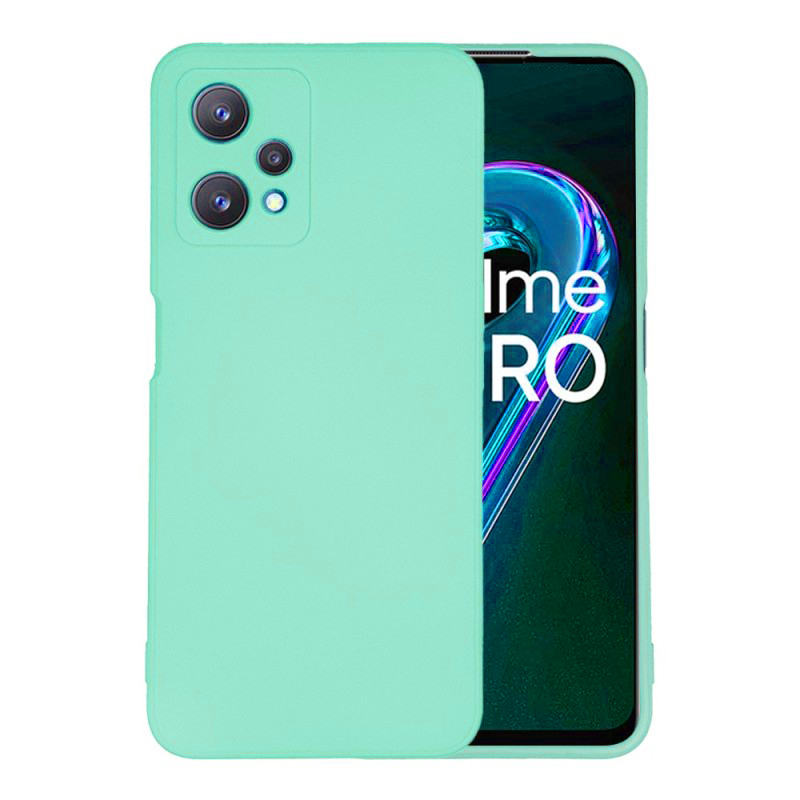 Θήκη Πλάτης Σιλικόνης Απλή για Realme 9 Pro Plus - Χρώμα: Τιρκουάζ