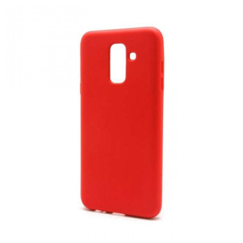 Θήκη Πλάτης Σιλικόνης Απλή για Samsung Galaxy A6 2018 - Χρώμα: Κόκκινο
