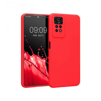 Θήκη Πλάτης Σιλικόνης Soft για Xiaomi Redmi Note 11 Pro - Χρώμα: Κόκκινο