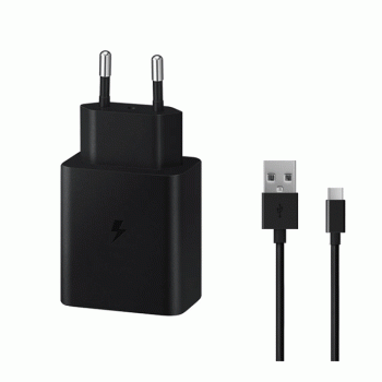Γρήγορος Φορτιστής για SmartPhone με 1 USB Θύρα & Καλώδιο USB-A σε Type-C 45W - Χρώμα: Μαύρο Γρήγορος Φορτιστής για SmartPhone με 1 USB Θύρα & Καλώδιο USB-A σε Type-C 45W - Χρώμα: Μαύρο