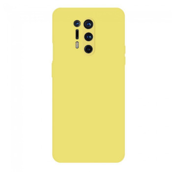 Θήκη Πλάτης Σιλικόνης Soft για Oneplus 8 Pro - Χρώμα: Κίτρινο