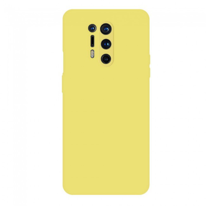 Θήκη Πλάτης Σιλικόνης Soft για Oneplus 8 Pro - Χρώμα: Κίτρινο