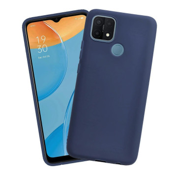 Θήκη Πλάτης Σιλικόνης Soft για Oppo A15 - Χρώμα: Σκούρο Μπλε