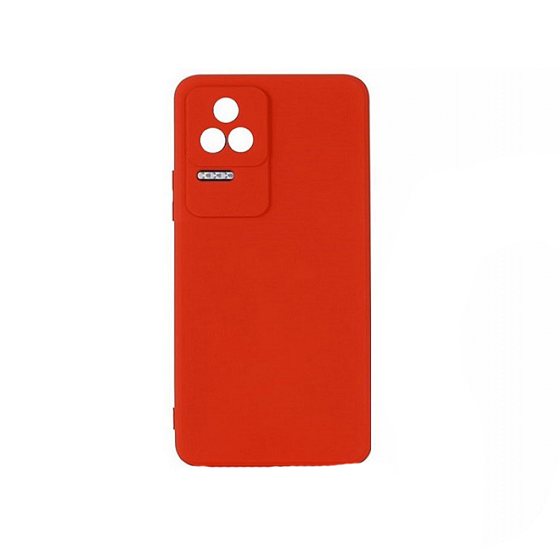 Θήκη Πλάτης Σιλικόνης Soft για Xiaomi Poco F4 - Χρώμα: Κόκκινο