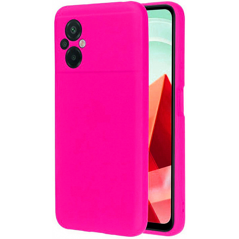 Θήκη Πλάτης Σιλικόνης Soft για Xiaomi Poco M5 - Χρώμα: Φούξια