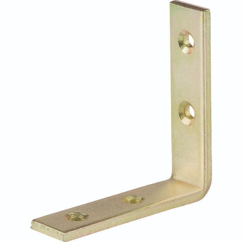 Μεταλλικές Γωνίες Βαρέως Τύπου με Βίδες 6x6cm YF379 4 Τεμάχια - Χρώμα: Χρυσό