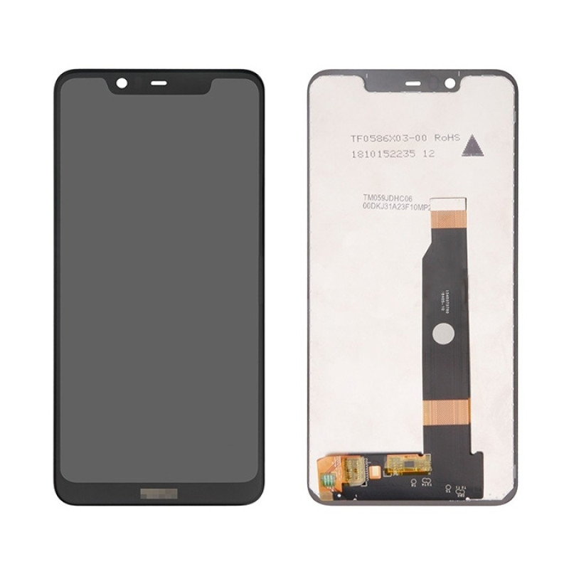 Οθόνη LCD με Μηχανισμό Αφής για Nokia 5.1 Plus - Χρώμα: Μαύρο