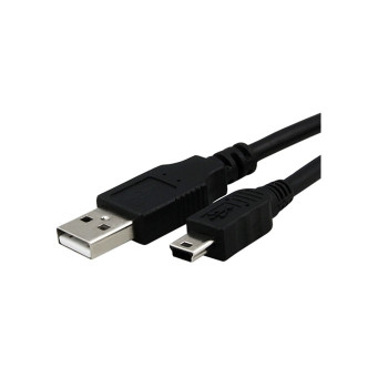 Καλώδιο USB-A Male σε Mini USB Male για Φόρτιση & Μεταφορά Δεδομένων 1.5m - Χρώμα: Μαύρο Καλώδιο USB-A Male σε Mini USB Male για Φόρτιση & Μεταφορά Δεδομένων 1.5m - Χρώμα: Μαύρο