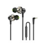 Wired Earphones Awei Z1 Sport Dual Dynamic Drivers Headset Ενσύρματα Ακουστικά - Χρώμα: Μαύρο
