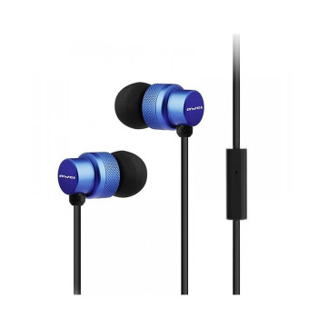 Wired Earphones Awei ES-970i Stereo Headset Ενσύρματα Ακουστικά - Χρώμα: Μπλε