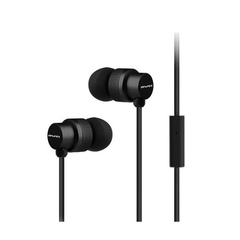 Wired Earphones Awei ES-970i Stereo Headset Ενσύρματα Ακουστικά - Χρώμα: Μαύρο