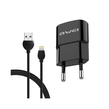 Awei C-832 Φορτιστής USB/Lightning Fast Charging and Data Cable - Χρώμα: Μαύρο Awei C-832 Φορτιστής USB/Lightning Fast Charging and Data Cable - Χρώμα: Μαύρο