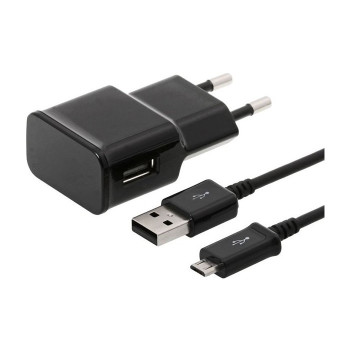 Πλήρης Φορτιστής USB με Καλώδιο Micro USB 1.2m 5V 2.0A - Χρώμα: Μαύρο Πλήρης Φορτιστής USB με Καλώδιο Micro USB 1.2m 5V 2.0A - Χρώμα: Μαύρο