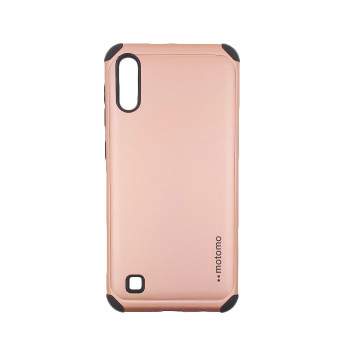 Σκληρή Θήκη Πλάτης Motomo για Samsung A105F Galaxy A10/M105F Galaxy M10 - Χρώμα: Ρόζ Χρυσό