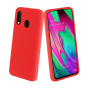 Θήκη Πλάτης Σιλικόνης Απλή για Samsung A405F Galaxy A40 - Χρώμα: Κόκκινο